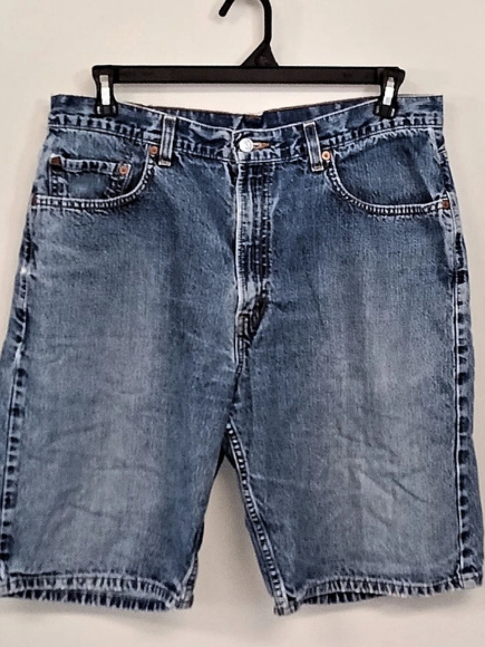 Vintage Levi's 569 Loose Straight Baggy Fit Denim Jean Shorts Jorts Unisex 36